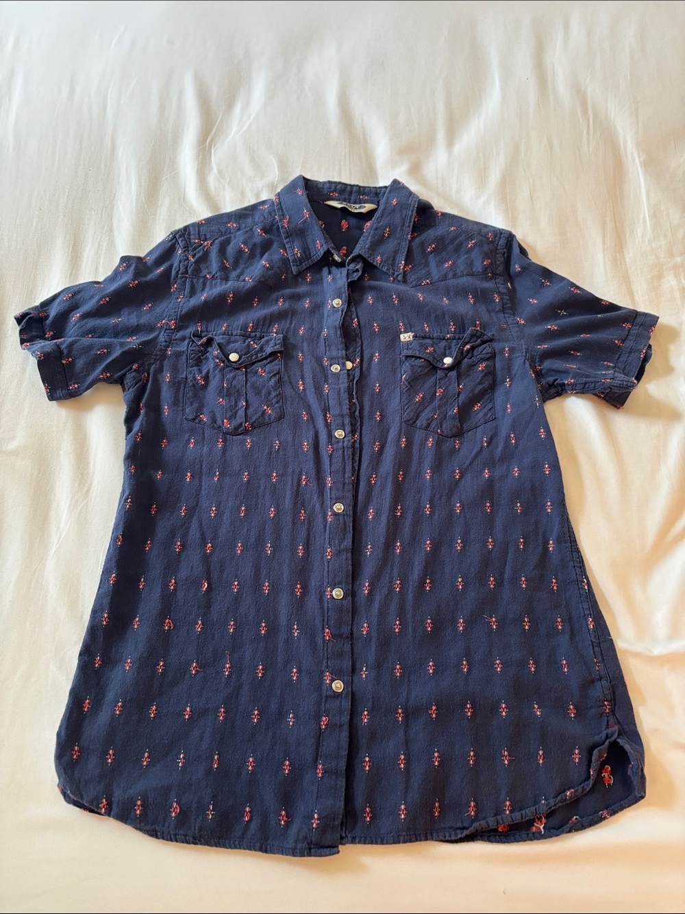 Men’s Western Style Short Sleeve Button Down Shirt